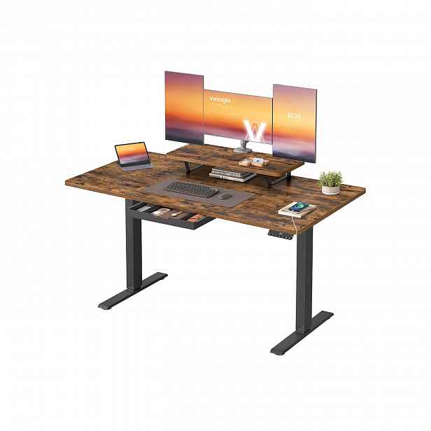 Psací stůl 140x70x72-120 cm Hnědý A334