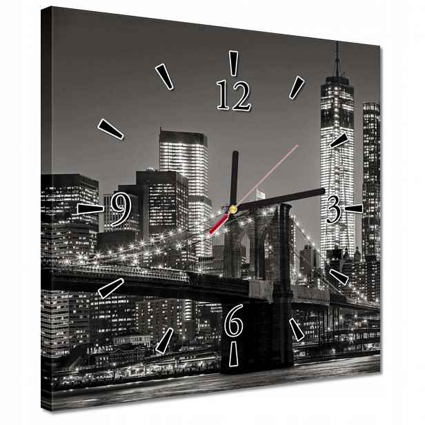 Hodiny 30x30 New York Manhattan most