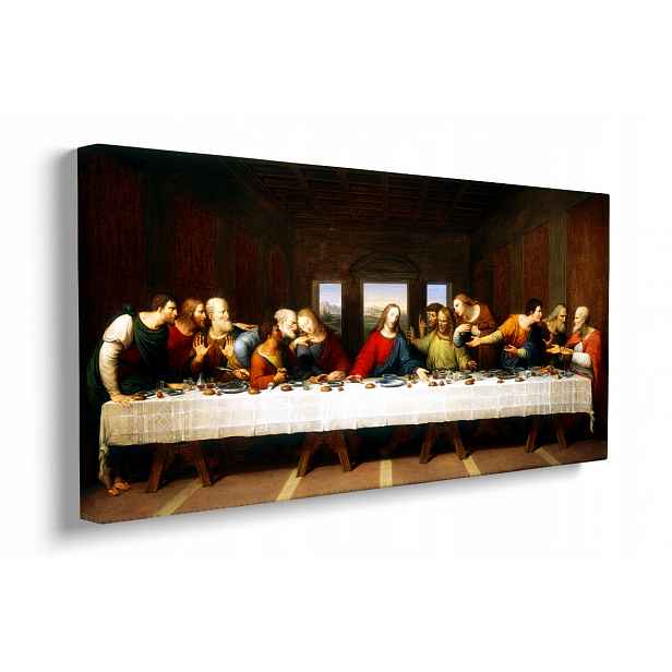 Obraz na plátně Poslední Večeře Ježíše Krista 50x100 cm