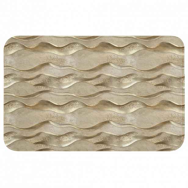OnlyWow WC PŘEDLOŽKA Vlny - vzor - zlaté 80x50 cm
