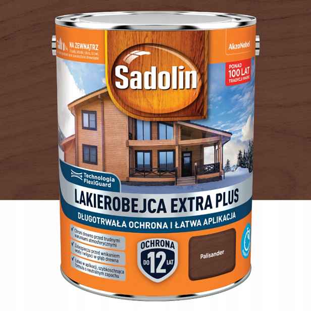 Sadolin Extra Plus Ochranný Lak Na Dřevo 4,5 L Palisandr