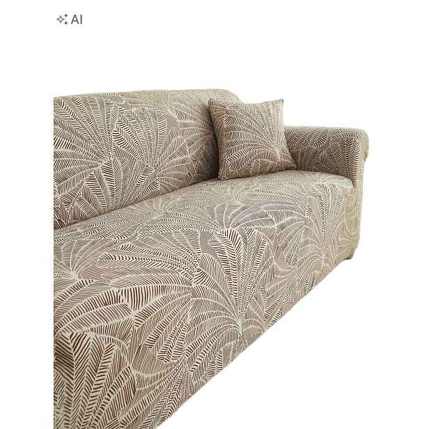 Shein Potah Na Pohovku S Potiskem V Listech S Gumičkou 190-230 CM 1L