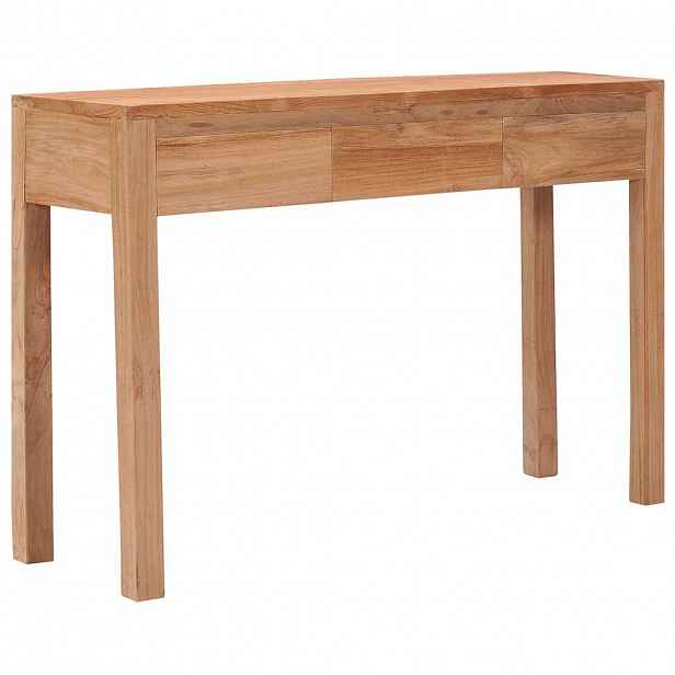 vidaXL Konzolový stolek 110 x 35 x 75 cm masivní teakové dřevo