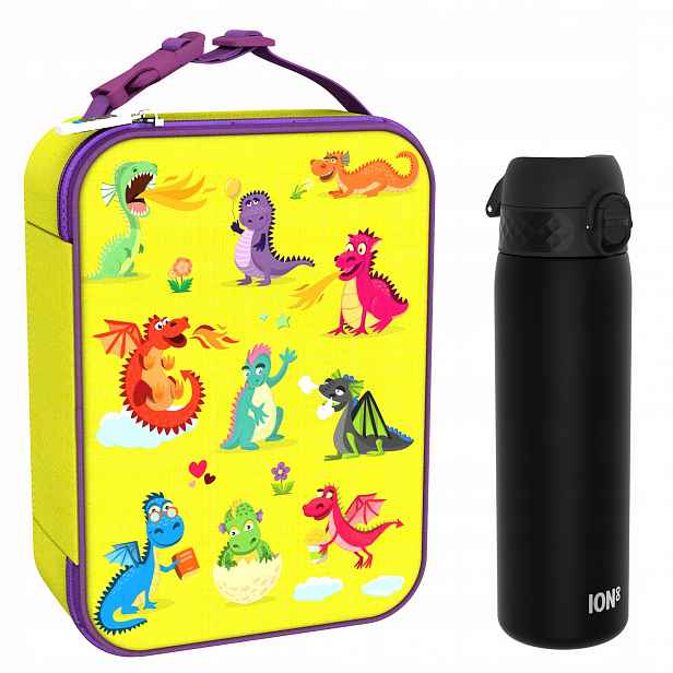 Láhev Na Pití 0,5L Termotaška Na Lunch Bag Snídaňová Taška Snídaně Oběd ION8
