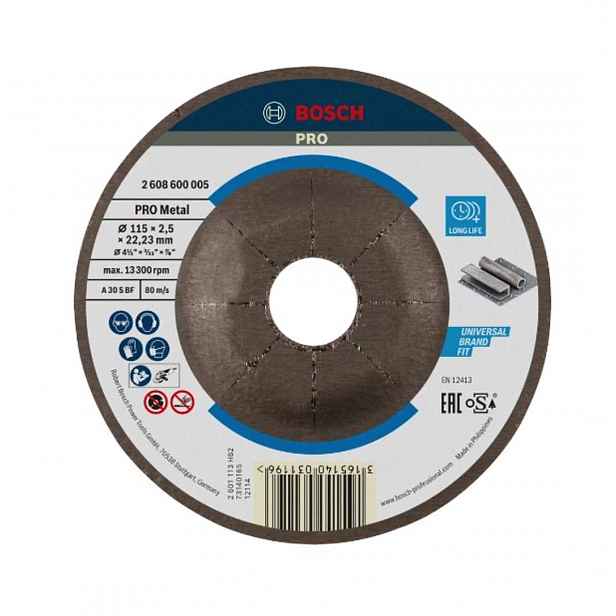Bosch - Řezný kotouč na kov 115x22,23 mm 2608600005