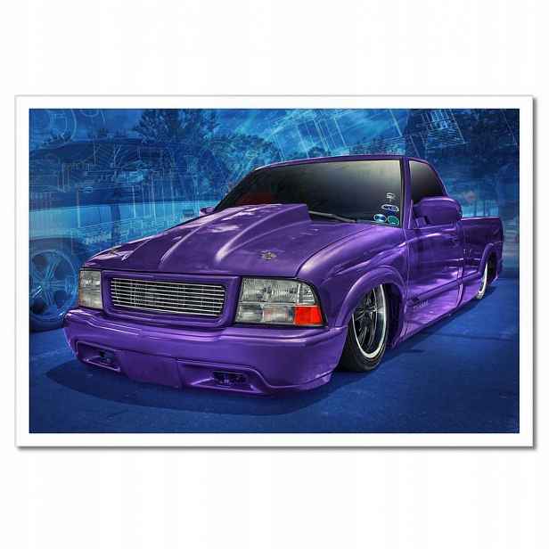 Plakáty v rámu 60x40 Fialová PickUp S10