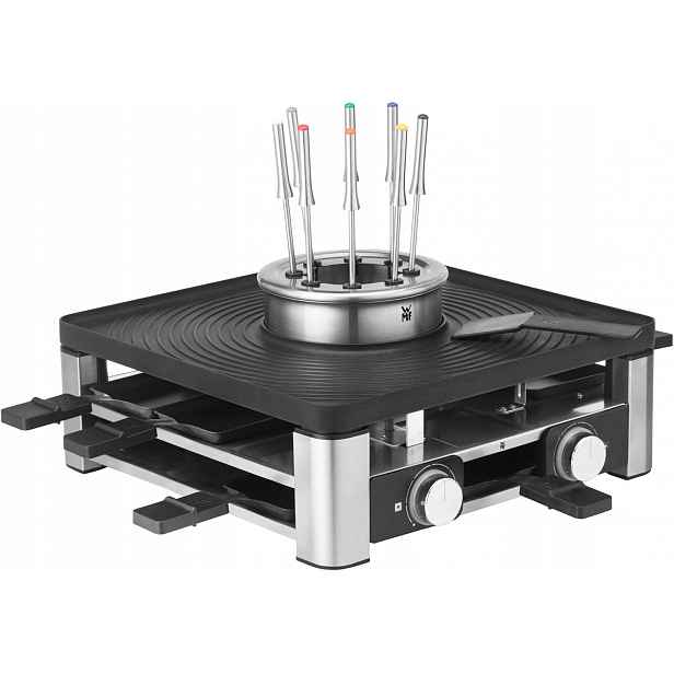 Přístroj na fondue, 1800 W, stříbrná/černá