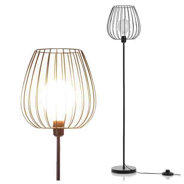 Stojací podlahová lampa Noční Lampa pro čtení Led 1X E27 Vypínač 162 cm