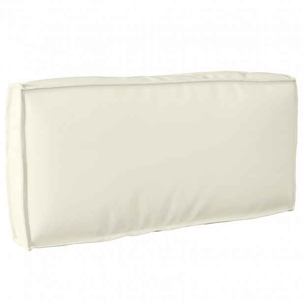 vidaXL Polštář Oxford látka Krémová 80 x 40 x 12 cm
