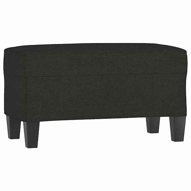 vidaXL Lavice černá 70 x 35 x 41 cm textil