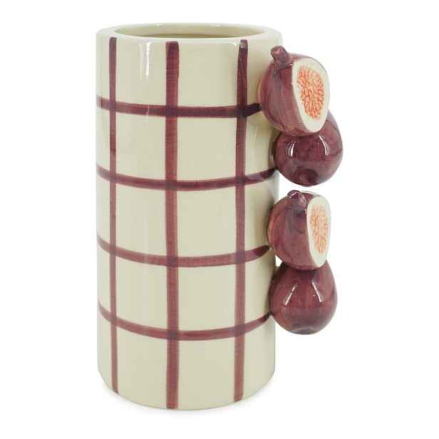 Fialová/krémová keramická váza (výška 21 cm) Havor – Yes Everyday