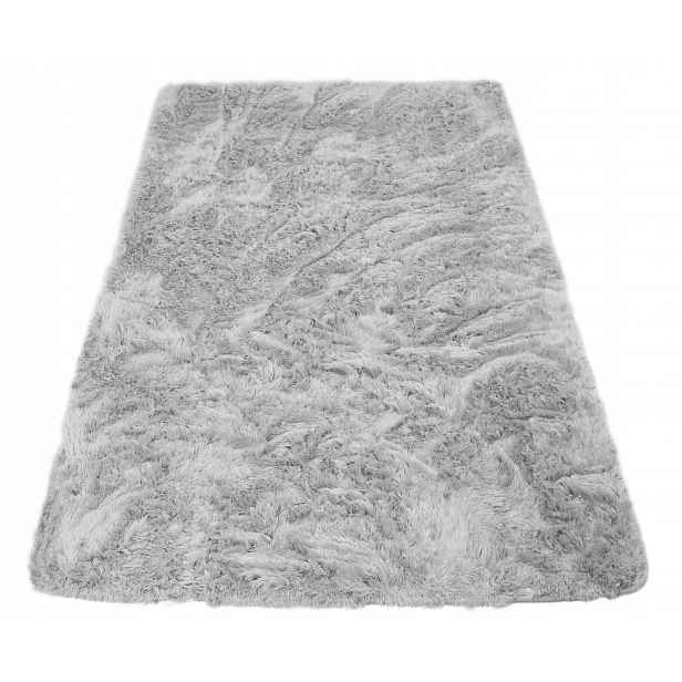 Koberec Plyš Softi Měkký Stříbrný Plyšový Protiskluzový 80x120 cm