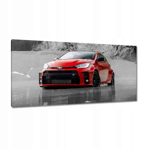 Obrazy 115x55 Červená Toyota Bw