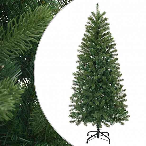 vidaXL Umělý vánoční stromeček 120 cm PVC, PE a ocel Zelená
