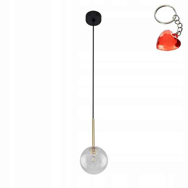 Zwis Pendant Stropní Svítidlo Černá Průhledná 1xG9 Nilos pro Tk Lighting