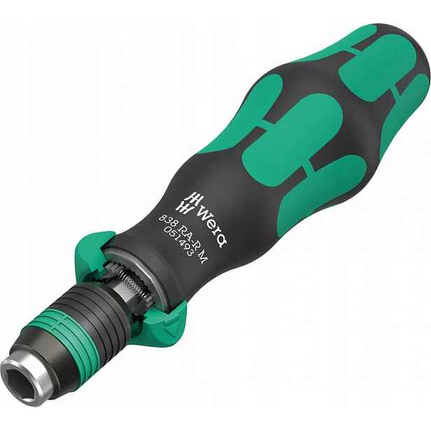 Držák bitů Wera 1/4" s ráčnou Rapidaptor 838 Ra-r M