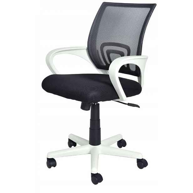 Ergonomické Dětské Otočné Křeslo Kancelářské Křeslo Lily Černo-bílé