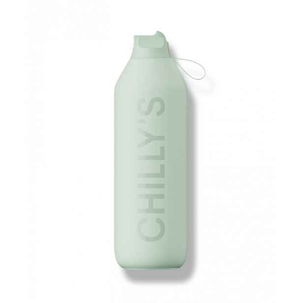 Termoláhev Chilly's Bottles - jemná zelená 1000ml, edice Series 2 Flip
