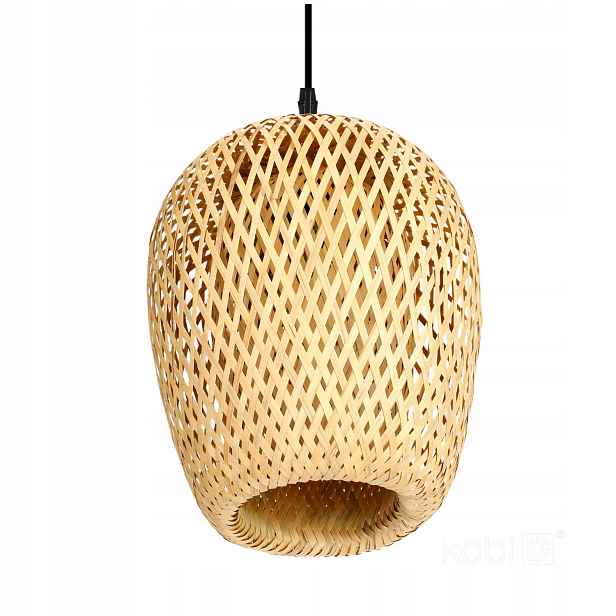 Závěsná lampa boho bambusová pletená 1xE27 60W Boho Bern Kobi