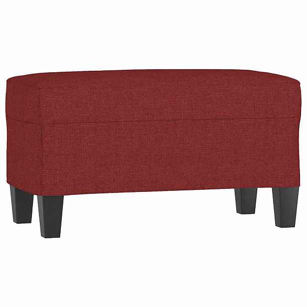 vidaXL Lavice vínová 70x35x41 cm textil