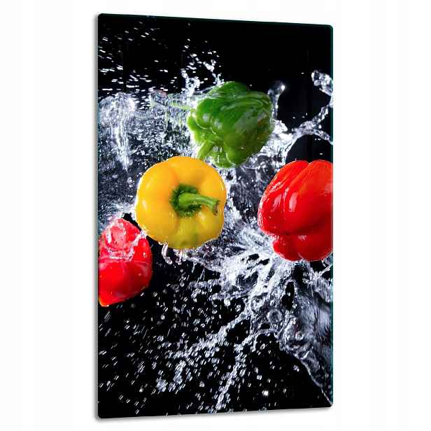 7v1 Skleněná Deska Panelová Deska 30x52 Paprika