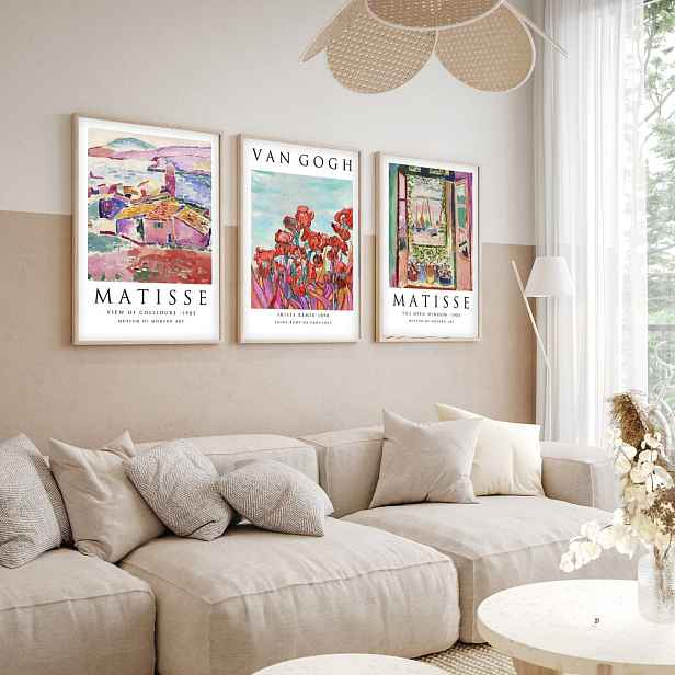 Dekorativní rámovaný obraz z MDF (3 kusy) Huhu268 - 30 x 40