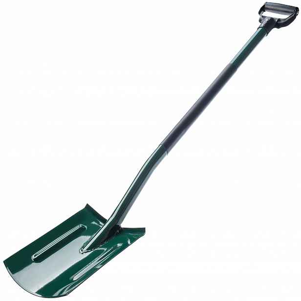 Rovný Rýč Kovová Ergonomická Rukojeť