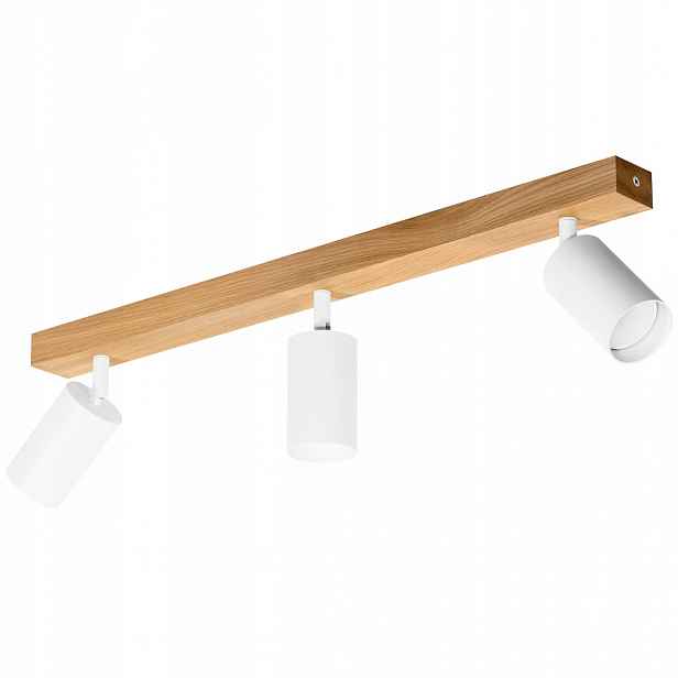 Stropní Svítidlo Led stropní svítidlo Dubová Modern 60 cm GU10 Bílá Pohyblivá Nástěnný