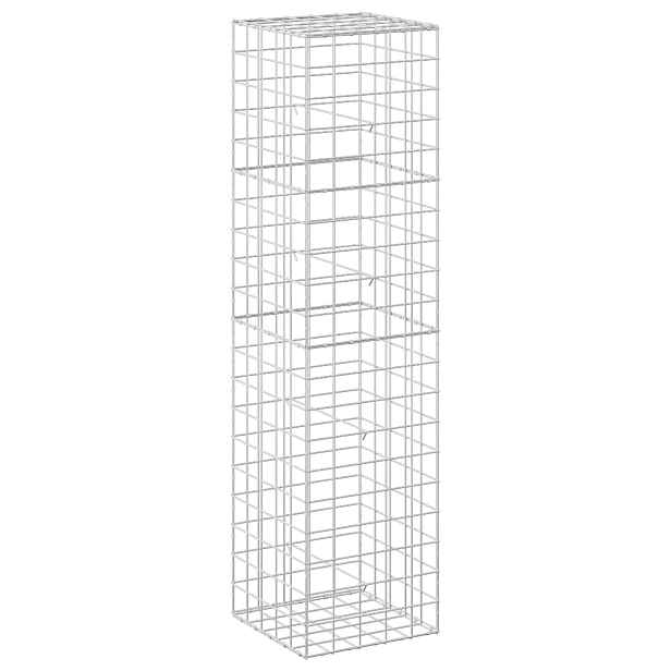 vidaXL Gabion s drátem 3,5 mm a síťkou 10x10 cm 50x50x200 cm