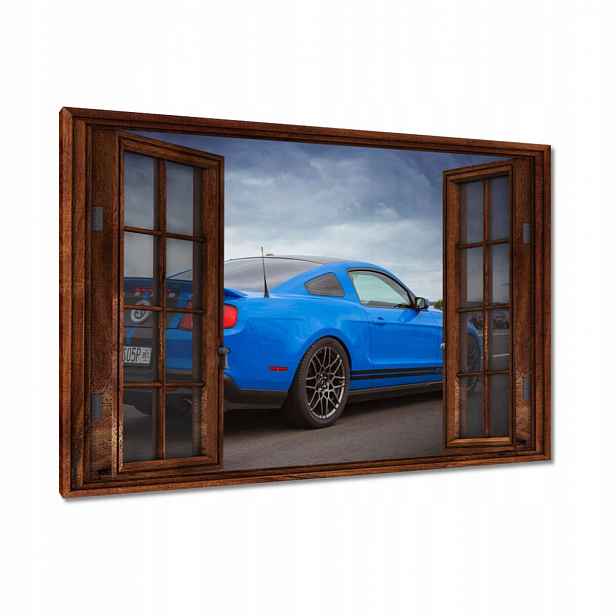 Obrazy 120x80 Modrý Ford Mustang