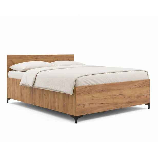 FDM Postel Ribeiro se zvedacím roštem dub craft, velikost 160x200