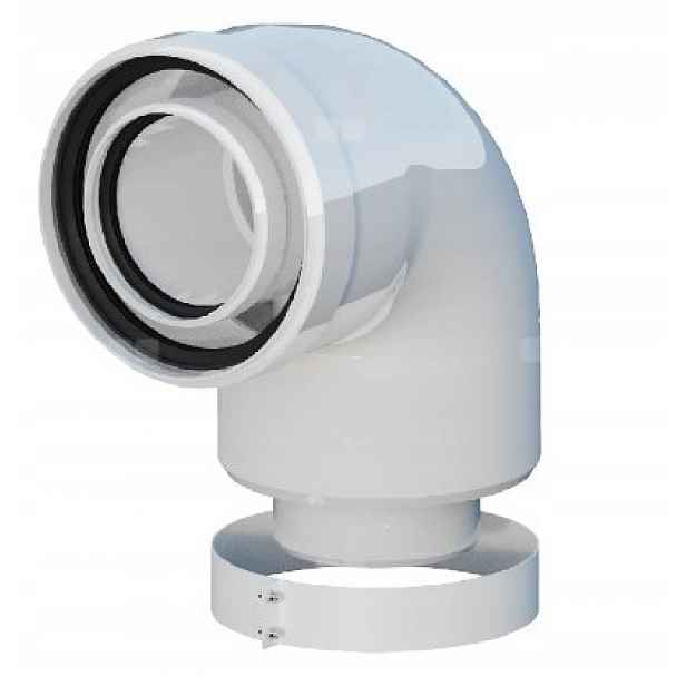Kolenní adaptér Ricom 60/100 pro kotle Ariston Vaillant Beretta Saunier Duval
