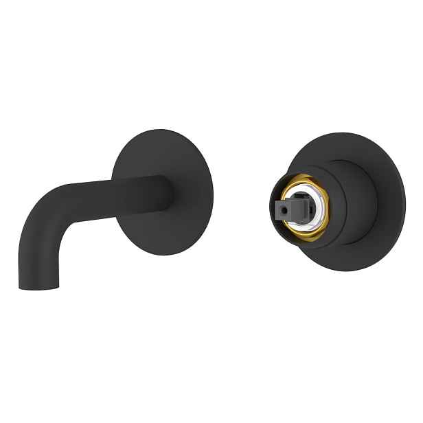 Sapho ULTRAMIX tělo podomítkové dvouprvkové umyvadlové baterie, hubice 10cm, černá mat