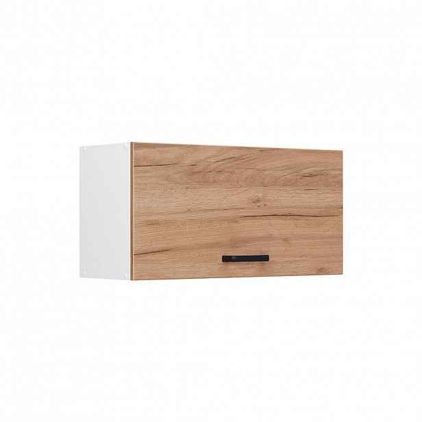 Vicco VĚŠÁK NA STĚNU R-Line, Zlatý mocný dub/Bílá, 80 cm Plochý