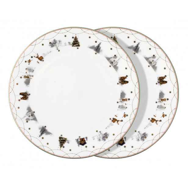 Talíř Story 25 cm, 2 ks kolekce Julemorgen - Wik & Walsøe