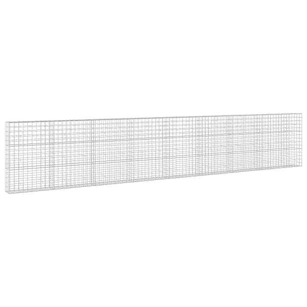 vidaXL Gabion s drátem 3,5 mm a síťkou 10x10 cm 850x30x150 cm