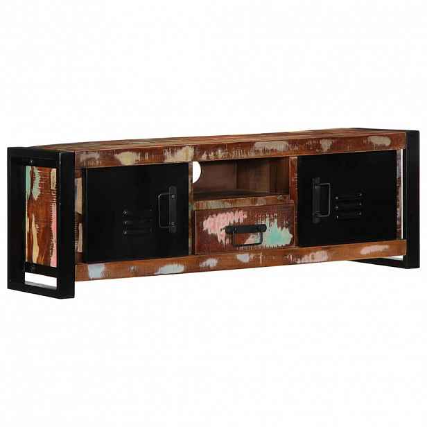 vidaXL TV skříňka 100x30x35 cm masivní recyklované dřevo