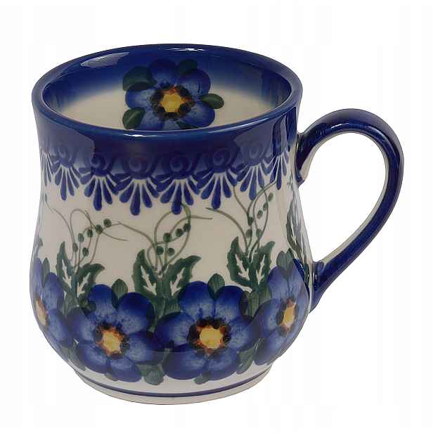 Keramický Hrnek 350 ml Kolekce Pansy Styl Bolesławiec