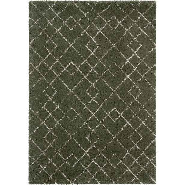 Zelený tlustý koberec do obývacího pokoje Shaggy Mint Rugs Boho 200x290 cm