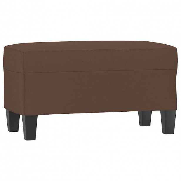 vidaXL Lavice hnědá 70x35x41 cm umělá kůže