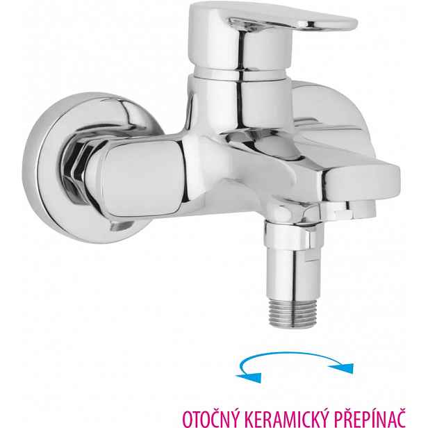 JB Sanitary Vanová nástěnná baterie MIRAM, rozteč 100 mm, bez příslušenství M10 45 00