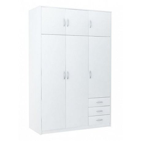 Šatní skříň VIKA 6D3SZ, bílá