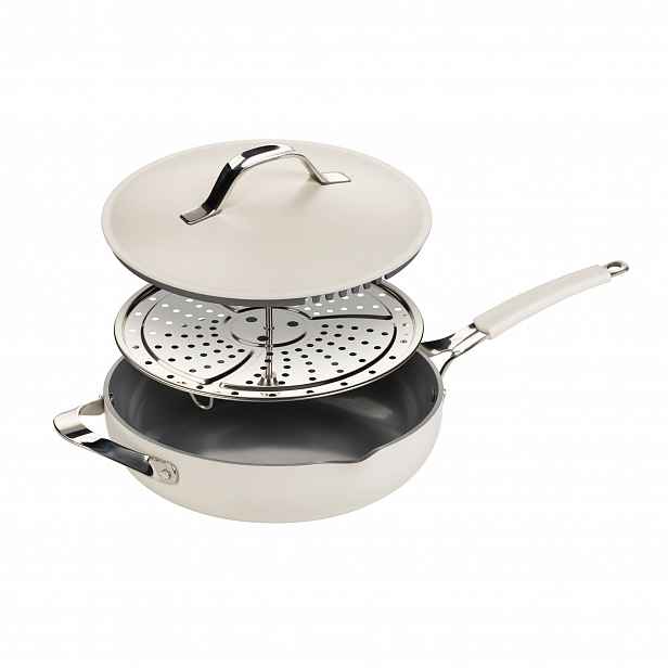 Rosmarino Chef’s Choice All-in-One pánev na vaření v páře, restování a smažení, 28 cm