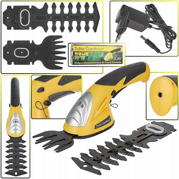 Akumulátorové nůžky na trávy/keře 7.2 V 120 mm