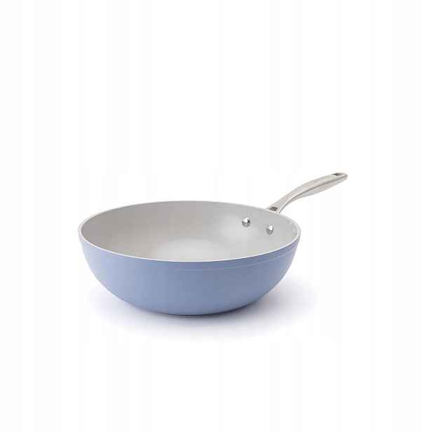 Elmich Nepřilnavá keramická pánev wok Zen Ø 28 cm modrá