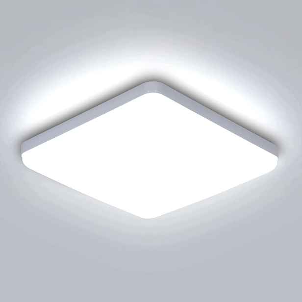 Moderní Led stropní svítidlo, přisazené, bílé, do koupelny, 32W, 6500K (studená bílá), IP54