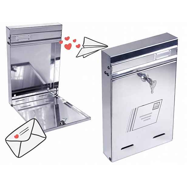 Premium Pevná Poštovní Schránka Ocel Poštovní Kyselka 30x19 Cm Metalkas