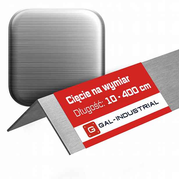 Úhelník Gal-industrial 40x40x5 mm Kartáčovaný 50 cm Řez Na Délku