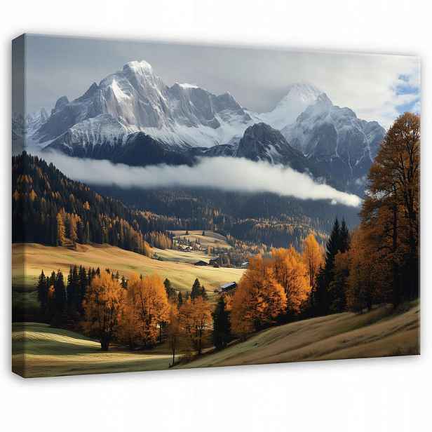 Wallarena OBRAZ na plátně Hory Příroda Hnědá 100x70 cm