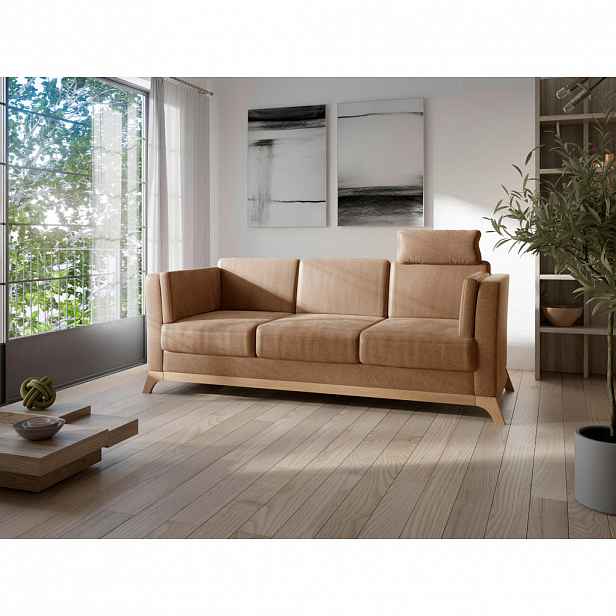 Sit & More TŘÍMÍSTNÁ POHOVKA, textil, koňaková